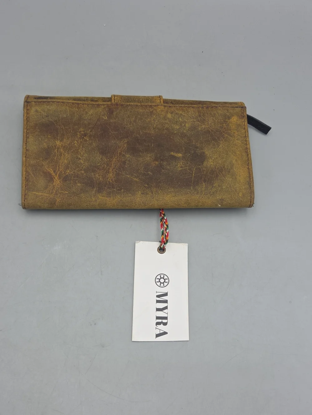 Myra Just4Me distressed leather wallet New NWT